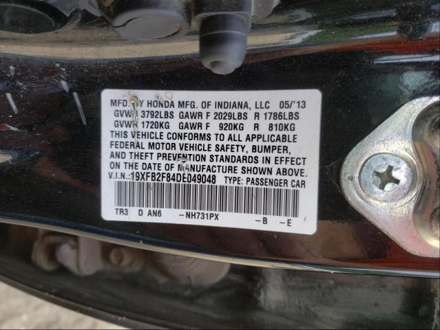 Photo 10 from auction – 2013 HONDA CIVIC EX with VIN 19XFB2F84DE049048