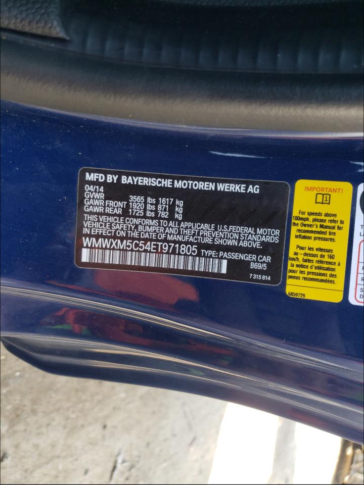 Photo 10 from auction – 2014 MINI COOPER with VIN WMWXM5C54ET971805