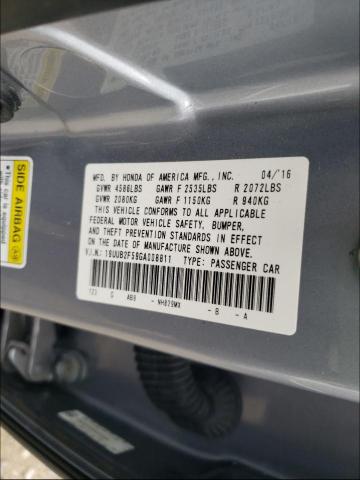 Photo 10 from auction – 2016 ACURA TLX TECH with VIN 19UUB2F59GA008811