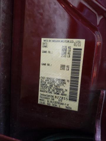 Photo 10 from auction – 2011 NISSAN MAXIMA S with VIN 1N4AA5AP2BC827855