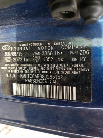Photo 10 from auction – 2016 HYUNDAI VELOSTER T with VIN KMHTC6AE8GU265152