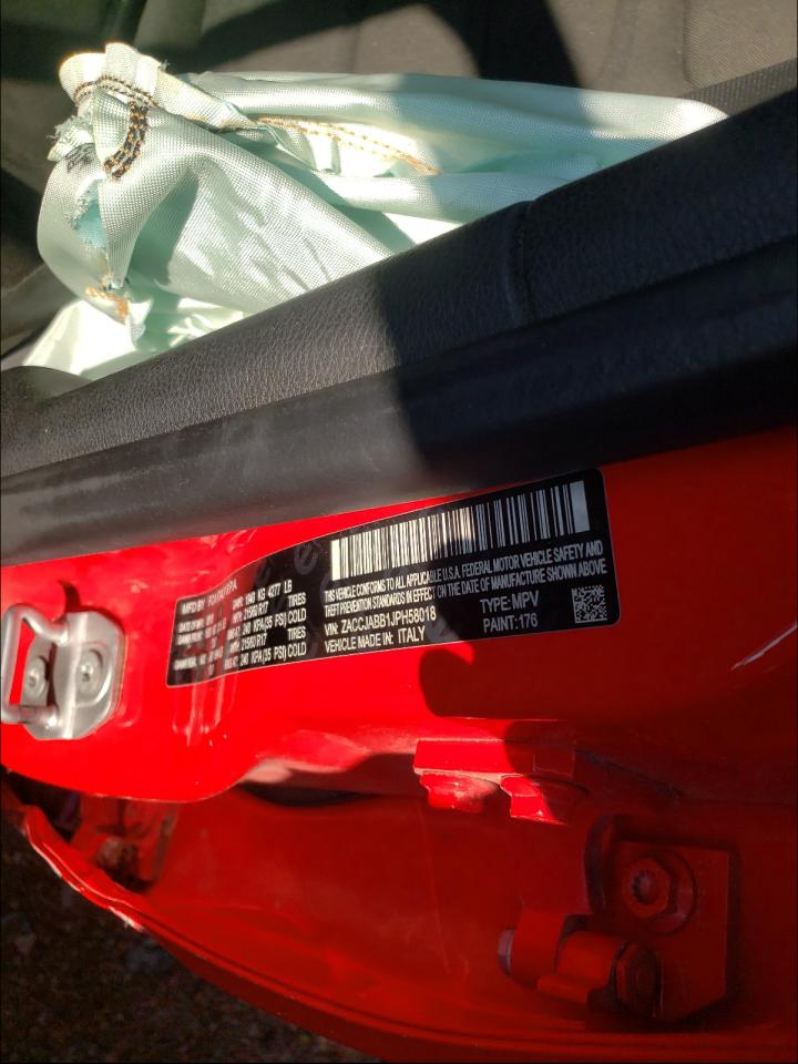 Photo 10 from auction – 2018 JEEP RENEGADE L with VIN ZACCJABB1JPH58018