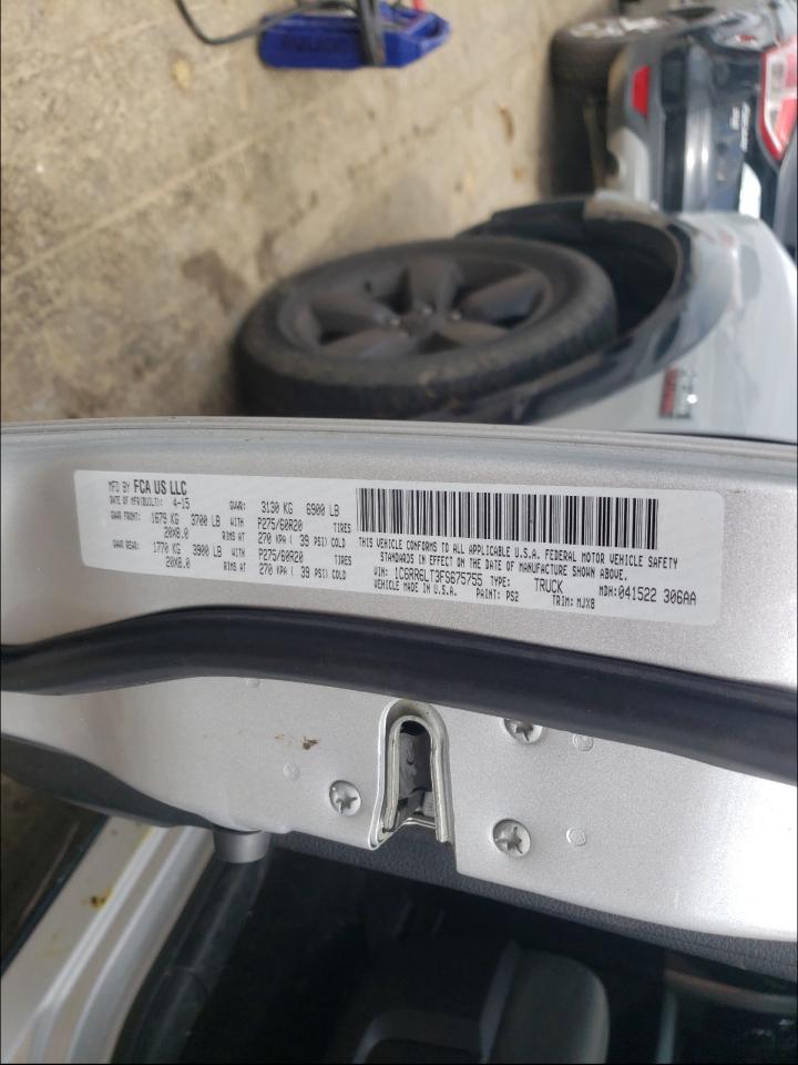 Photo 20 from auction – 2015 RAM 1500 SLT with VIN 1C6RR6LT3FS675755