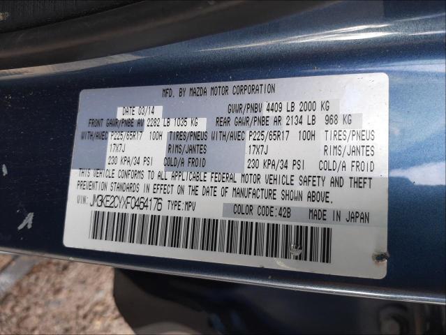 Photo 10 from auction – 2015 MAZDA CX-5 TOURI with VIN JM3KE2CYXF0464176
