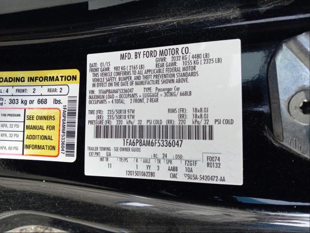 Photo 10 from auction – 2015 FORD MUSTANG with VIN 1FA6P8AM6F5336047