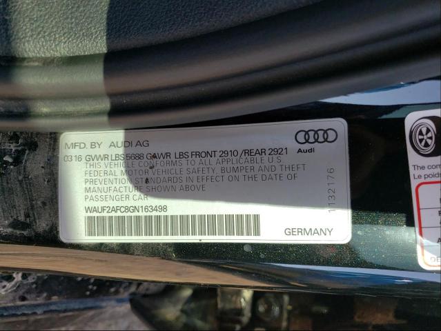 Photo 10 from auction – 2016 AUDI S6 PREMIUM with VIN WAUF2AFC8GN163498