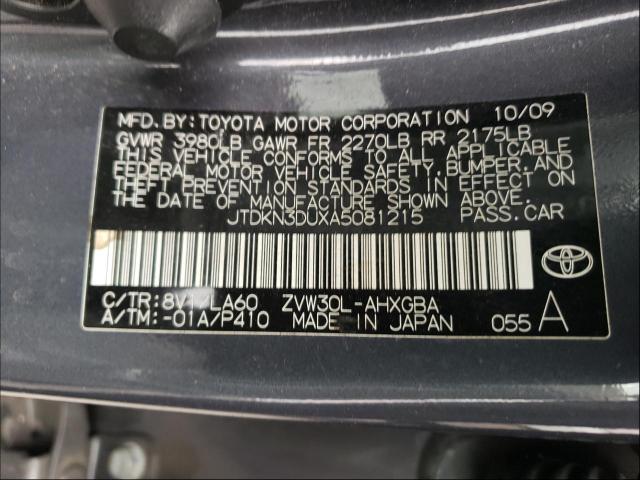 Photo 10 from auction – 2010 TOYOTA PRIUS with VIN JTDKN3DUXA5081215