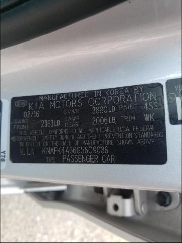Photo 10 from auction – 2016 KIA FORTE LX with VIN KNAFK4A66G5609036