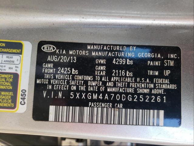Photo 10 from auction – 2013 KIA OPTIMA LX with VIN 5XXGM4A70DG252261
