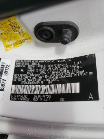 Photo 10 from auction – 2013 TOYOTA SIENNA XLE with VIN 5TDDK3DC0DS057416