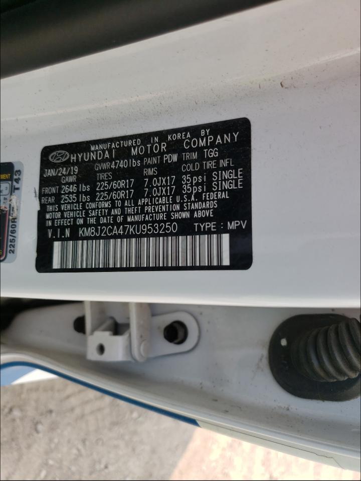 Photo 10 from auction – 2019 HYUNDAI TUCSON SE with VIN KM8J2CA47KU953250