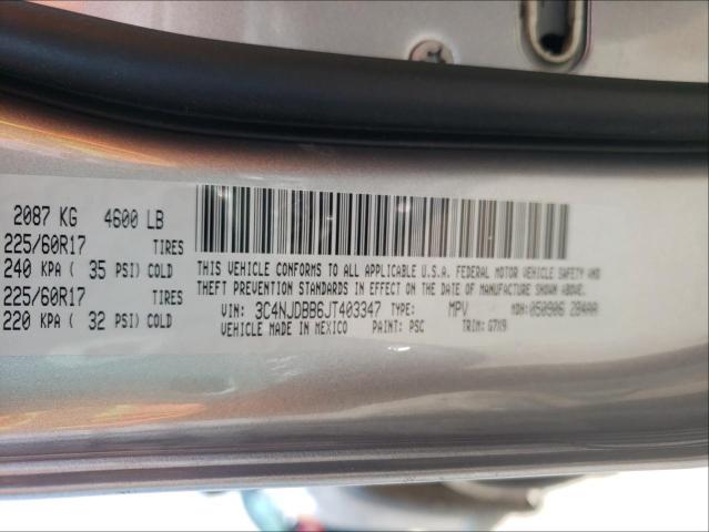 Photo 10 from auction – 2018 JEEP COMPASS LA with VIN 3C4NJDBB6JT403347