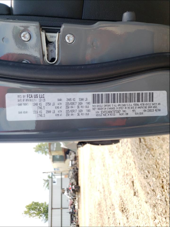 Photo 10 from auction – 2019 DODGE JOURNEY SE with VIN 3C4PDCAB9KT873367