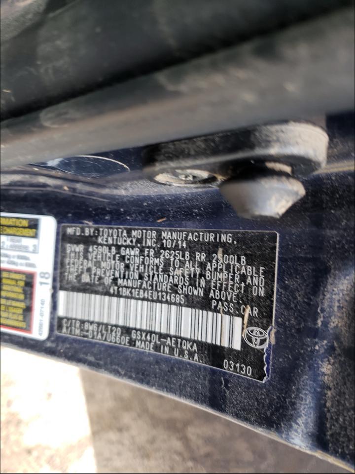 Фото 10 с аукциона – 2014 TOYOTA AVALON с VIN 4T1BK1EB4EU134685
