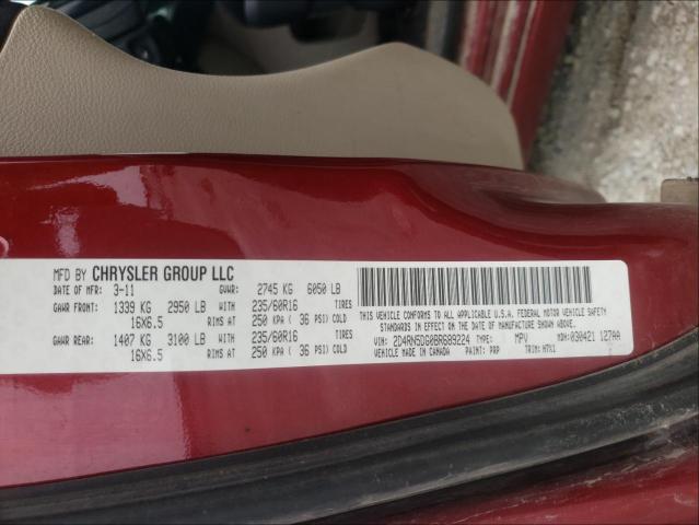 Photo 10 from auction – 2011 DODGE GRAND CARA with VIN 2D4RN5DG0BR689224