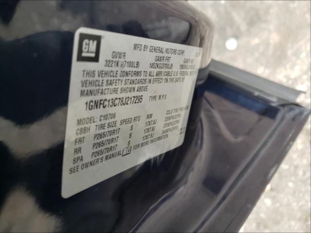 Photo 10 from auction – 2008 CHEVROLET TAHOE C150 with VIN 1GNFC13C78J217295