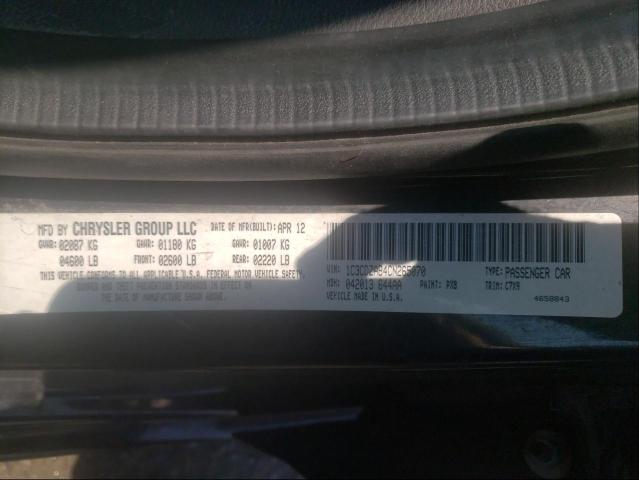Photo 10 from auction – 2012 DODGE AVENGER SE with VIN 1C3CDZAB4CN265070