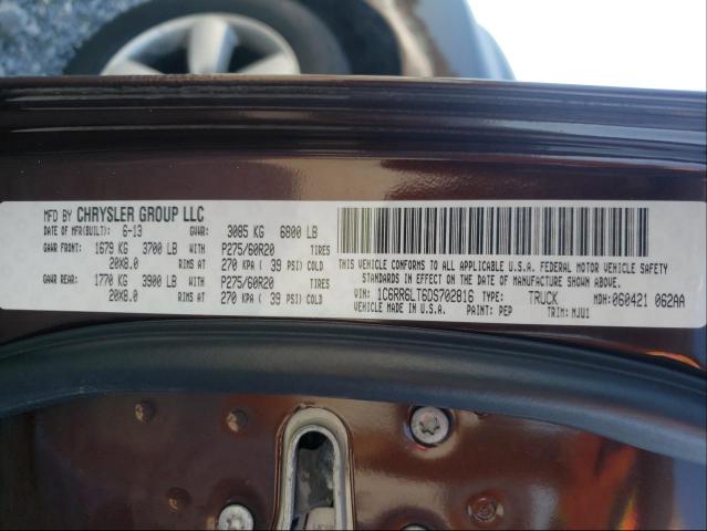 Photo 10 from auction – 2013 RAM 1500 SLT with VIN 1C6RR6LT6DS702816