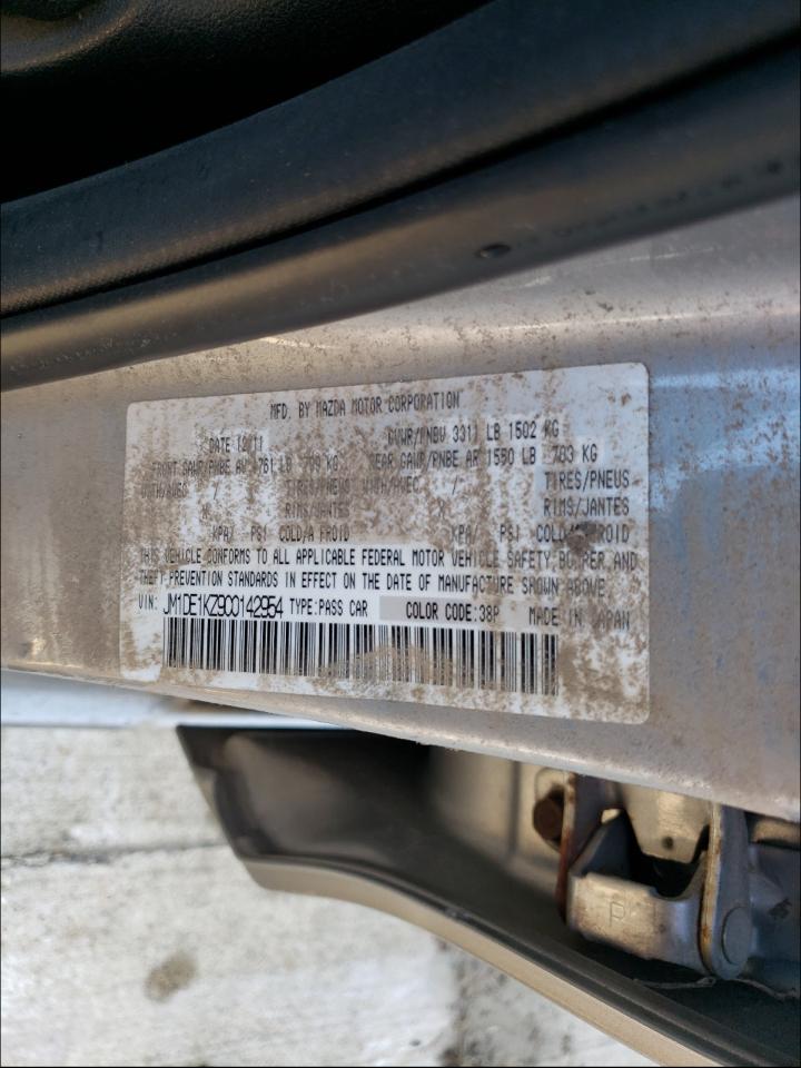 Photo 10 from auction – 2012 MAZDA MAZDA2 with VIN JM1DE1KZ9C0142954