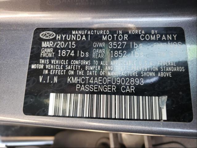 Photo 10 from auction – 2015 HYUNDAI ACCENT GLS with VIN KMHCT4AE0FU902893