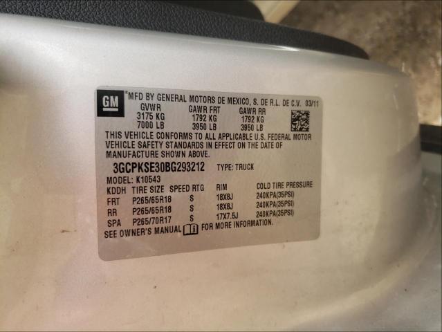 Photo 10 from auction – 2011 CHEVROLET SILVERADO with VIN 3GCPKSE30BG293212
