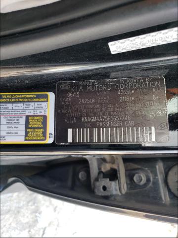 Photo 10 from auction – 2015 KIA OPTIMA LX with VIN KNAGM4A75F5657746