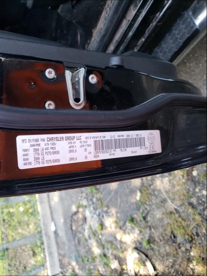 Photo 10 from auction – 2013 RAM 1500 LARAM with VIN 1C6RR7NT8DS552176