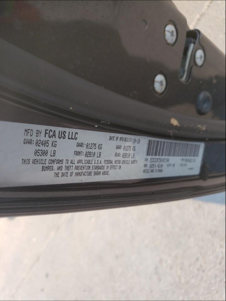 Photo 10 from auction – 2019 DODGE CHALLENGER with VIN 2C3CDZBT5KH531548