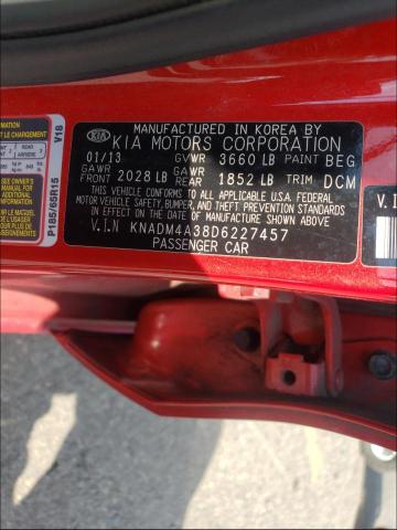 Photo 10 from auction – 2013 KIA RIO LX with VIN KNADM4A38D6227457