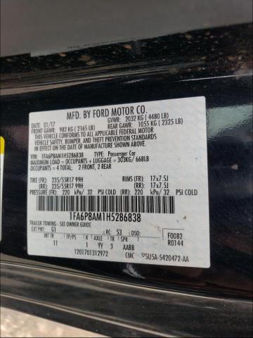 Photo 10 from auction – 2017 FORD MUSTANG with VIN 1FA6P8AM1H5286838