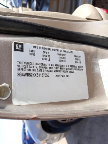 Photo 10 from auction – 2003 BUICK REGAL LS with VIN 2G4WB52KX31137550