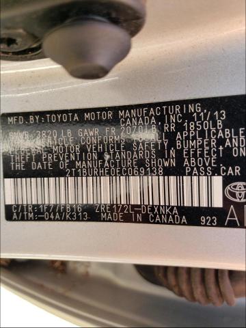 Photo 10 from auction – 2014 TOYOTA COROLLA L with VIN 2T1BURHE0EC069138