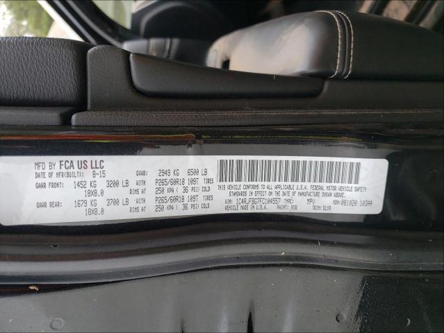 Photo 10 from auction – 2015 JEEP GRAND CHER with VIN 1C4RJFBG7FC104557