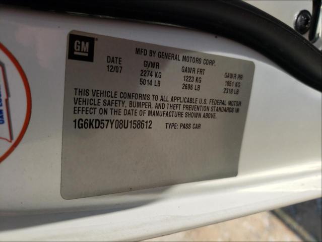 Photo 10 from auction – 2008 CADILLAC DTS with VIN 1G6KD57Y08U158612