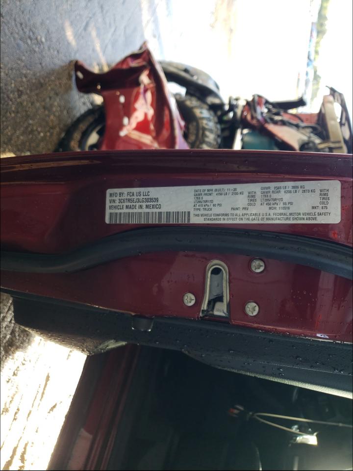 Photo 10 from auction – 2020 RAM 2500 POWER with VIN 3C6TR5EJ3LG303539