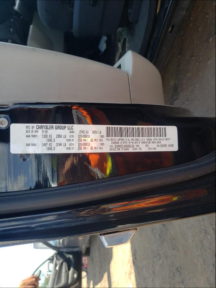 Photo 10 from auction – 2010 DODGE GRAND CARA with VIN 2D4RN5D10AR268128