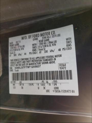 Photo 10 from auction – 2015 FORD TRANSIT CO with VIN NM0LS7F79F1205837