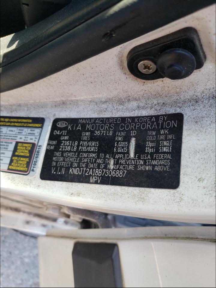 Photo 10 from auction – 2011 KIA SOUL with VIN KNDJT2A18B7306887