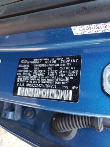 Photo 10 from auction – 2020 HYUNDAI TUCSON SE with VIN KM8J23A42LU164201