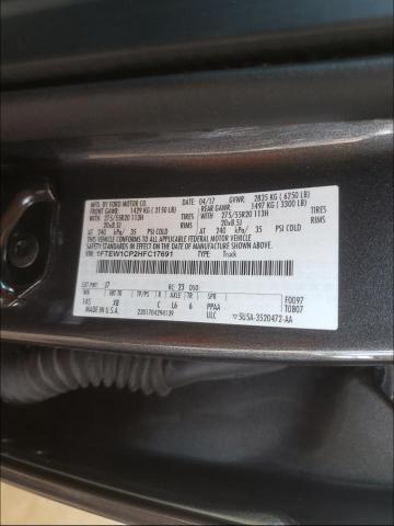 Photo 10 from auction – 2017 FORD F150 SUPER with VIN 1FTEW1CP2HFC17691