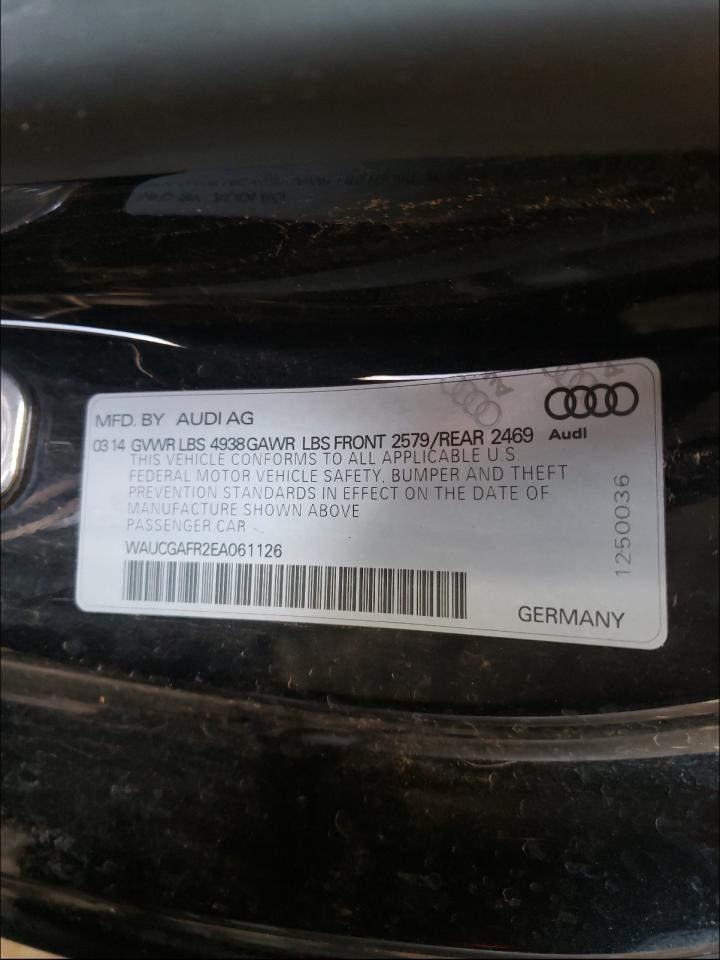 Photo 10 from auction – 2014 AUDI S5 PREMIUM with VIN WAUCGAFR2EA061126
