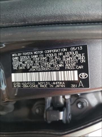 Photo 10 from auction – 2013 TOYOTA YARIS with VIN JTDKTUD39DD573182