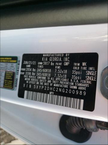 Photo 10 from auction – 2022 KIA TELLURIDE with VIN 5XYP2DHC2NG200989