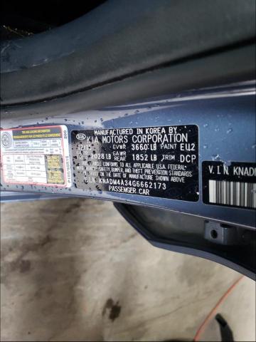 Photo 10 from auction – 2016 KIA RIO LX with VIN KNADM4A34G6662173