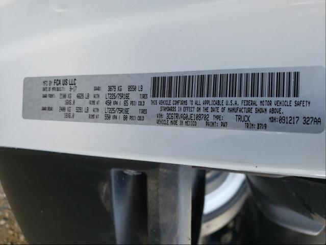 Photo 10 from auction – 2018 RAM PROMASTER with VIN 3C6TRVAG0JE109702