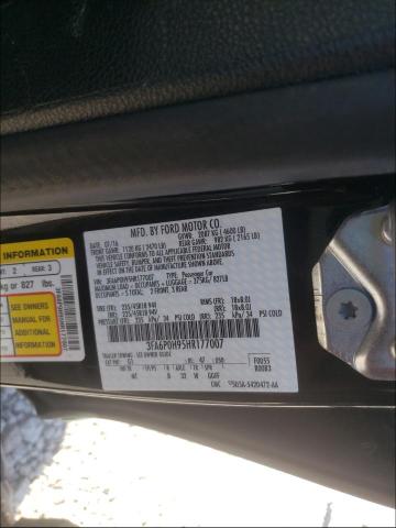 Photo 10 from auction – 2017 FORD FUSION SE with VIN 3FA6P0H95HR177007