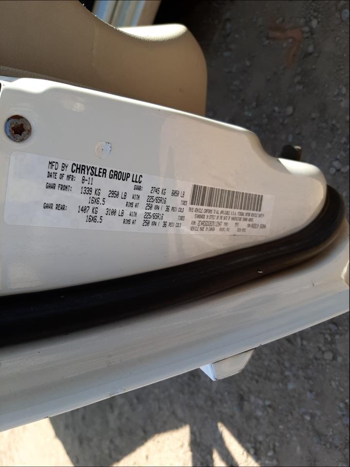 Photo 10 from auction – 2012 DODGE CARAVAN with VIN 2C4RDGDG9CR112947