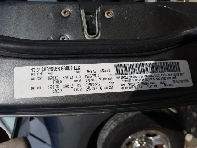 Photo 10 from auction – 2012 DODGE RAM 1500 S with VIN 1C6RD6FP9CS190299