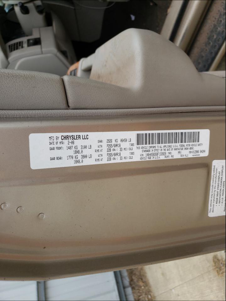 Photo 10 from auction – 2008 CHRYSLER ASPEN LIMI with VIN 1A8HX58268F133929