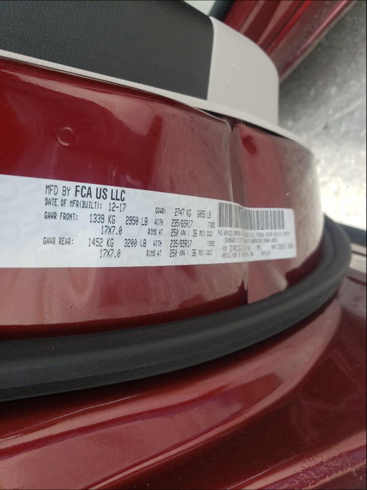 Photo 10 from auction – 2018 CHRYSLER PACIFICA T with VIN 2C4RC1BG7JR159104